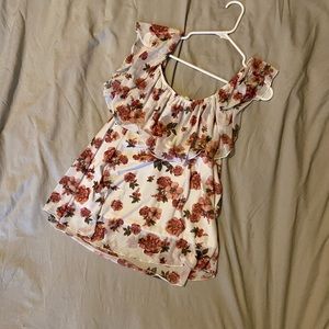Floral off the shoulder top